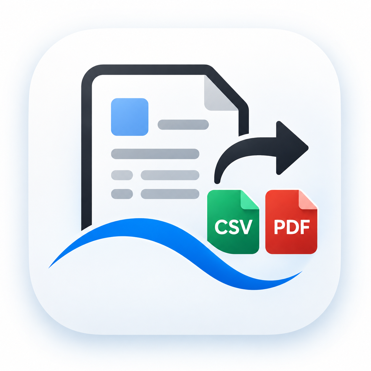 Order to CSV & PDF app icon
